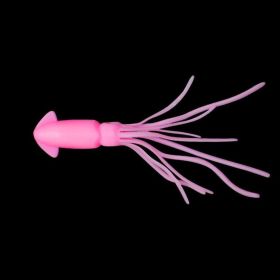 10pcs Simulation Small Squid Freshwater Lure Soft Bait; Various Colors Available (Color: pink)