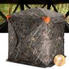 VEVOR Hunting Blind, 270° See Through Ground Blind, 2-3 Person Pop Up Deer Blind for Hunting with Carrying Bag, Portable Resilient Hunting Tent